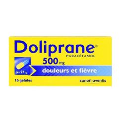 Doliprane 500mg - paracétamol - 16 gélules