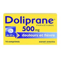 Doliprane 500mg - paracétamol - 16 comprimés