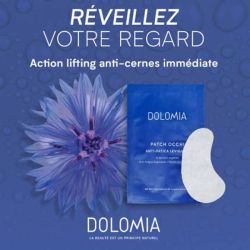 DOLOMIA Masque tissu végétal yeux anti rides / 2 patchs