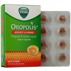 Vicks OROPOLIS PASTILLES COEUR LIQUIDE GELEE ROY B/16